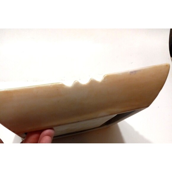 MCM Western Horse Hand Painted Ashtray 8.5 x 8.5 Square Ranch Yellowstone Vibes - Picture 5 of 9